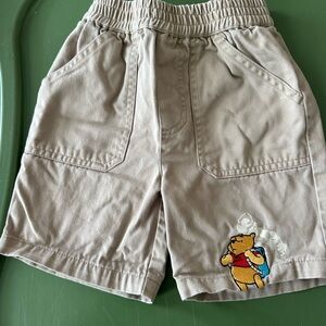 Winnie The Pooh Vintage Toddler Khakis shorts 12m